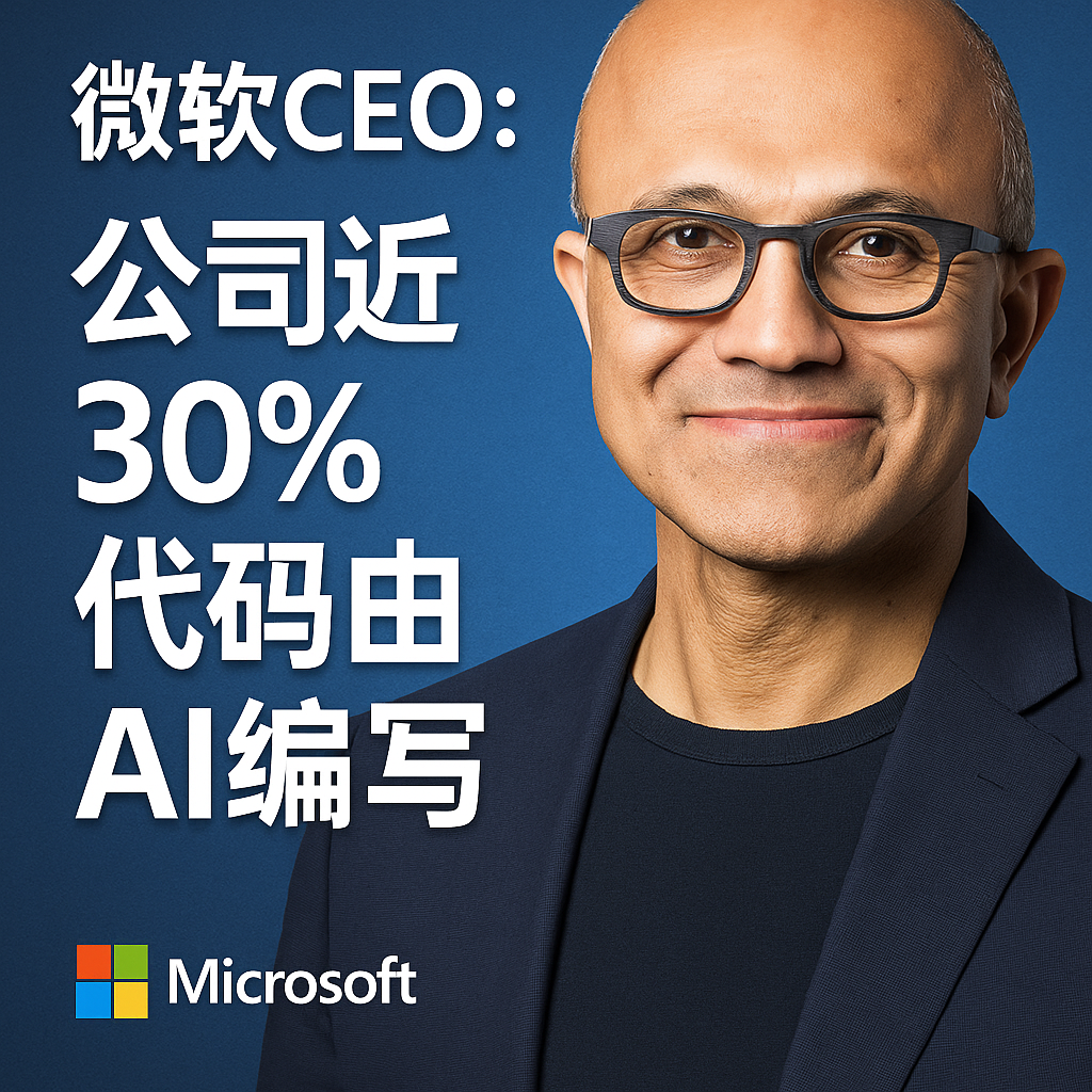 微软CEO放话：三成代码由AI编写，程序员的岗位真的“危险”了吗？